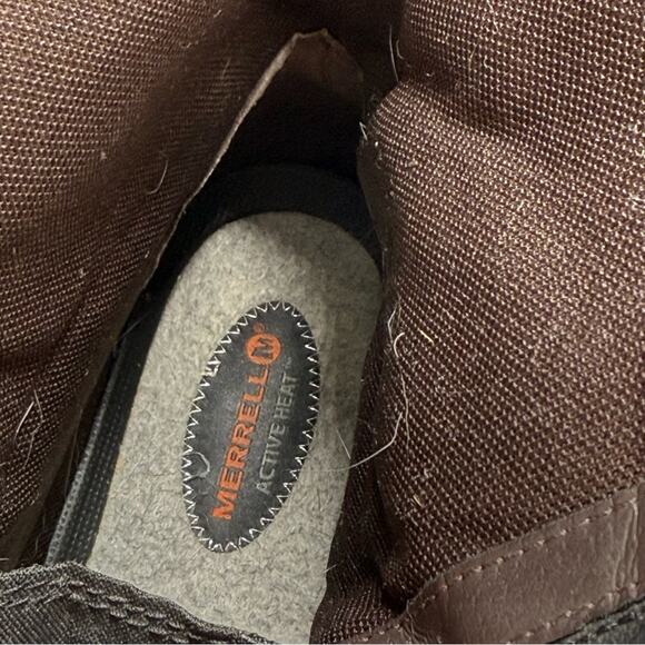 Merrell Black Winter Boots with Knitted Upper and Rubber Sole, Thermal. Size 7. - Picture 10 of 10